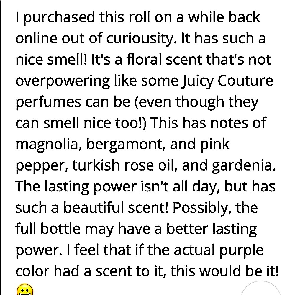 🆕🔥JUICY COUTURE (PRETTY IN PURPLE)PERFUME ROLLER BALL SMELLS REALLY GOOD NWT! - Picture 5 of 10